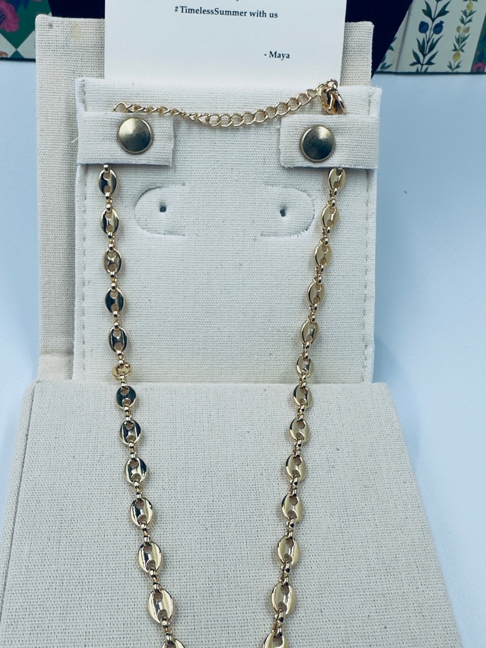 NWT MAYAMAR Marinar link Gold Chain . - Picture 2 of 5